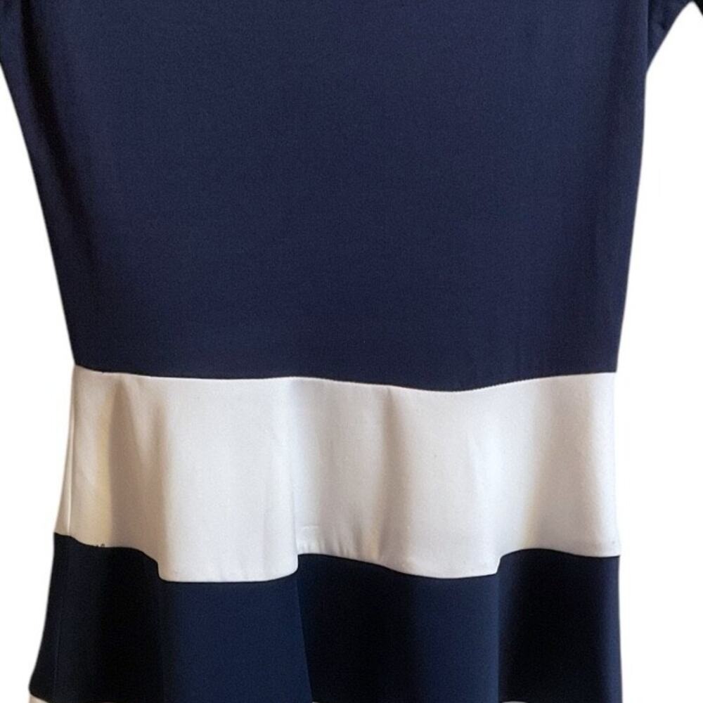 City Studios Dress Juniors Size S Navy Blue White Striped Skater Cocktail Dress‎ - Picture 7 of 10